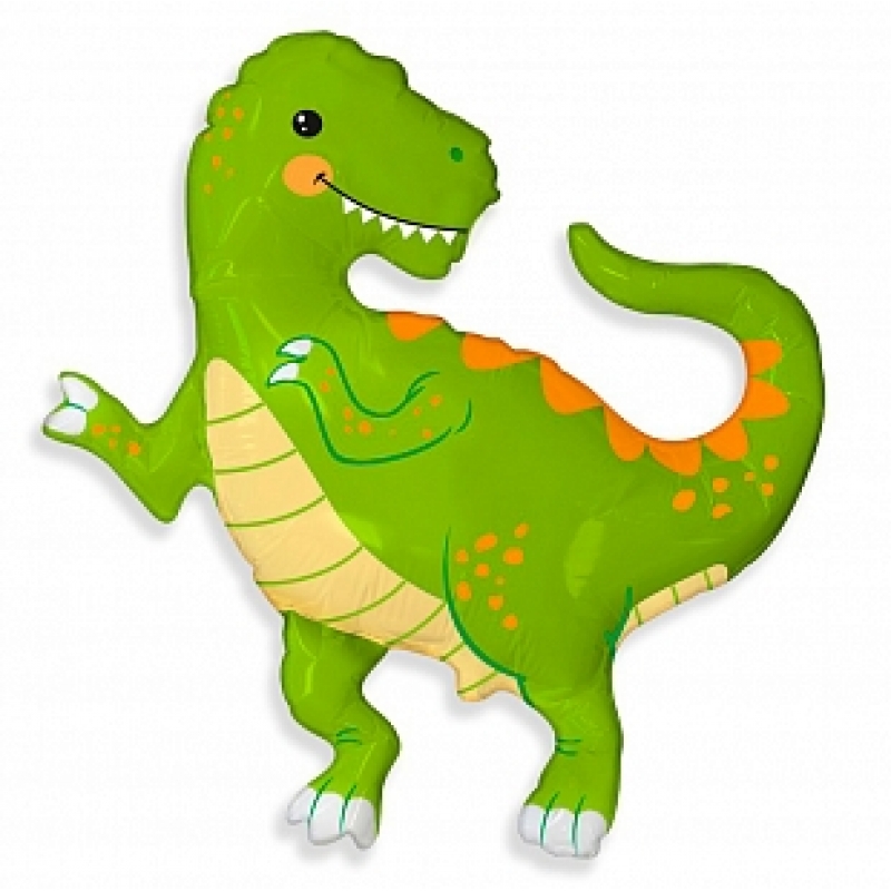 Шар фольгированный с гелием, фигура динозавр. 84*82см зеленый 1207-4286 Flex Metal Испания