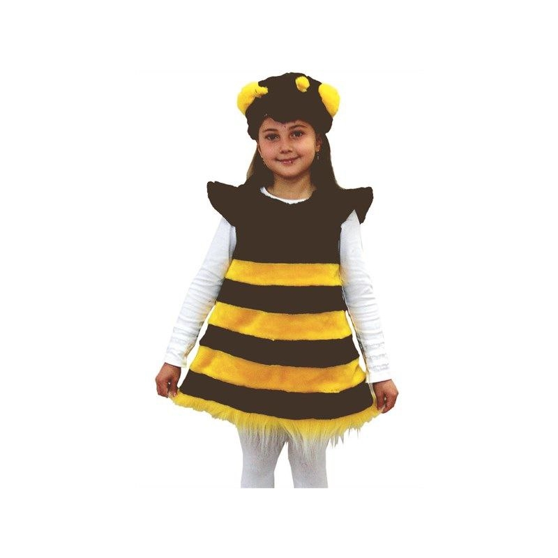 Карнавальный костюм для девочки мех Пчелка 98-104 985260 Батик Россия 28(р)