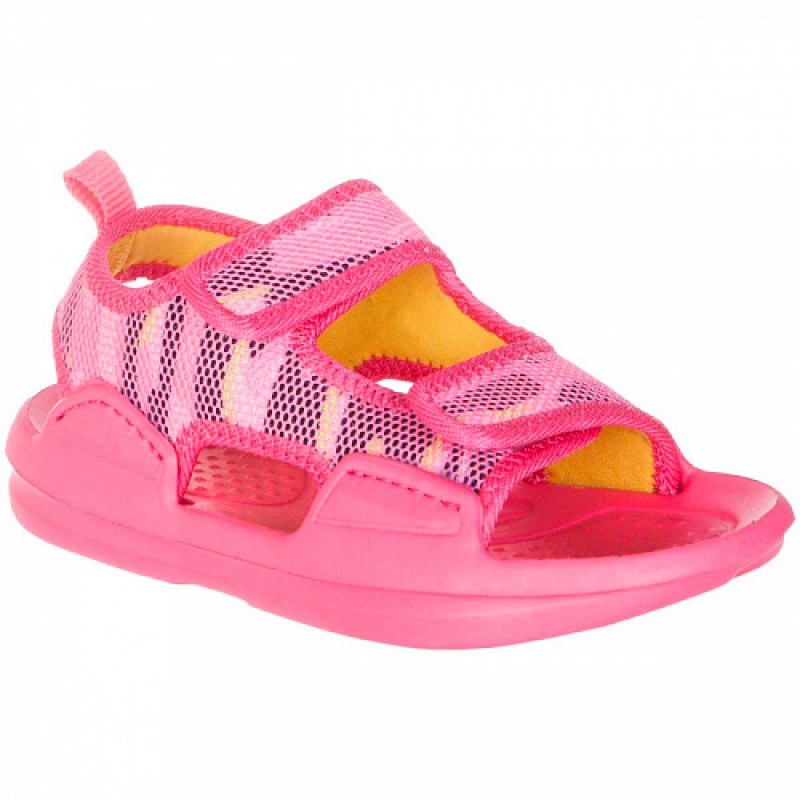 Пляжная обувь для девочки босоножки ЭВА розовый текстиль 81077-1 Капика/Kapika 