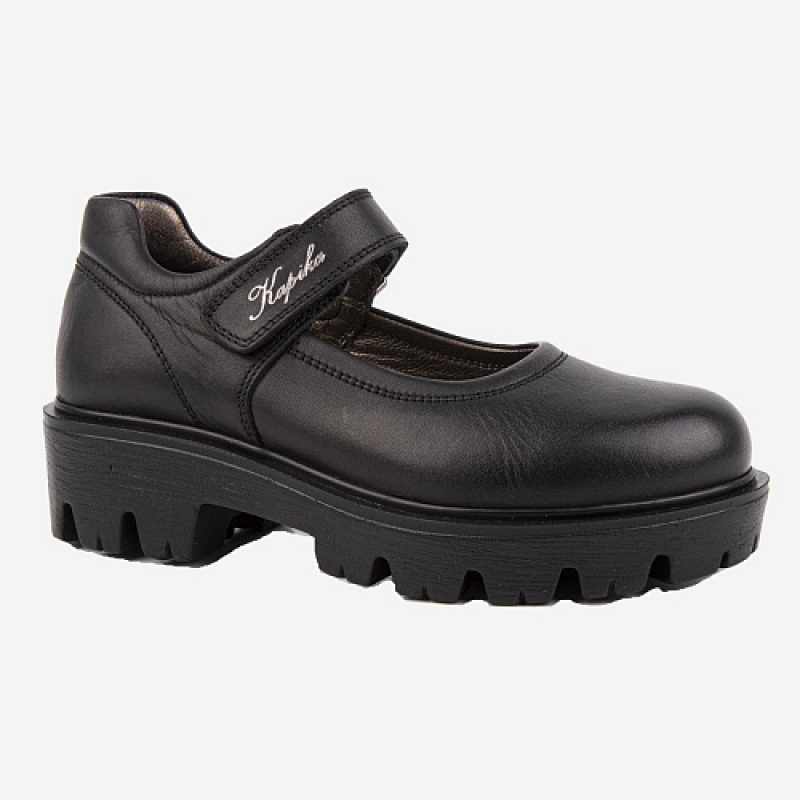Туфли для девочки черный 23754т-2 Капика/Kapika 