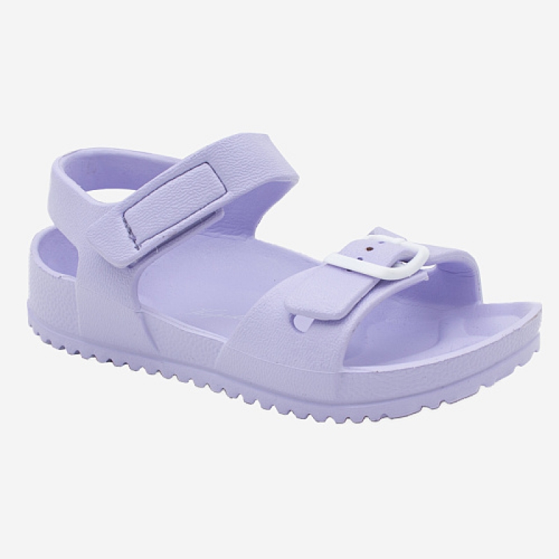 Пляжная обувь для девочки босоножки открытый носок и пятка сирень ЭВА 82214-1 Капика/Kapika 