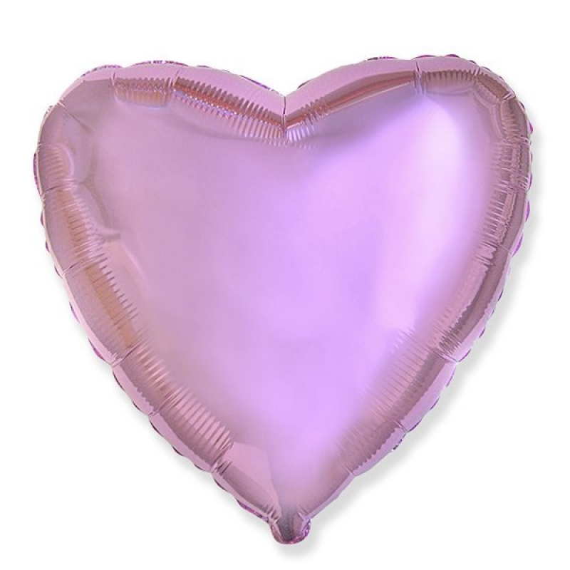 Шар фольгированный с гелием, сердце 18"/45см PINK 6052355 Flex Metal Испания