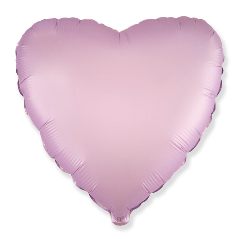 Шар фольгированный, гелий. Сердце, сатин Lilac 18"/45см 6070076 Flex Metal Испания