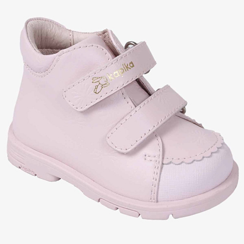 Ботинки для девочки розовый кожа 10198-2 Капика/Kapika 