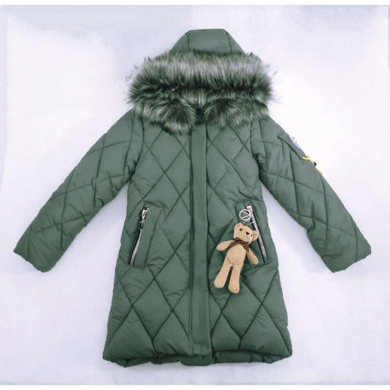 Куртка для девочки зеленый 633 M&T 