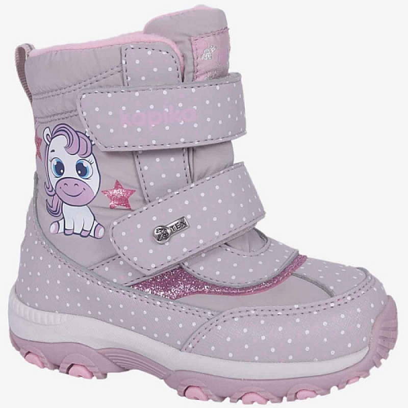 Ботинки для девочки розовый мембрана 41269-1 Капика/Kapika