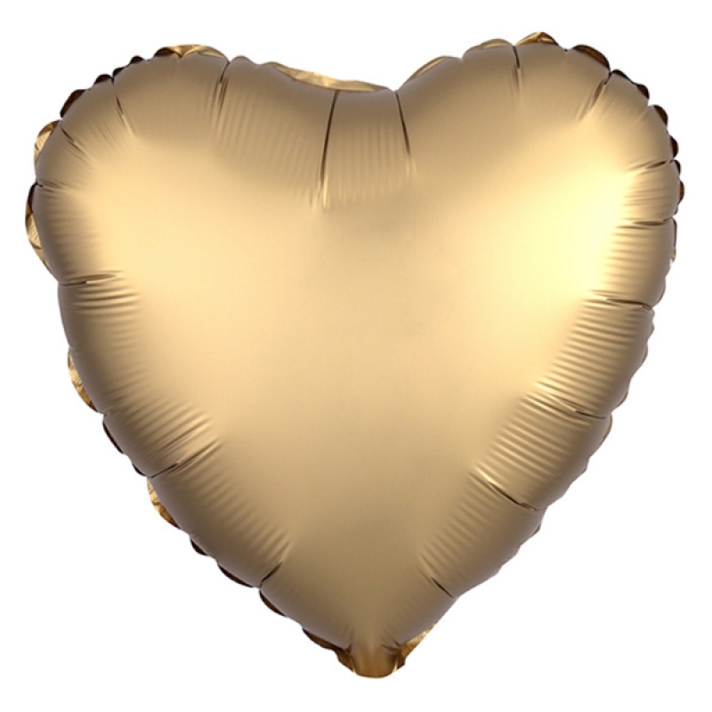 Шар фольгированный сердце мистик 18"/45см золото 9751701 AGURA