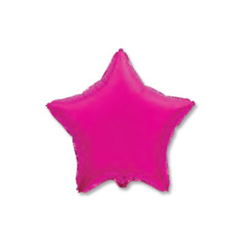 Шар фольгированный с гелием, звезда, металлик фуксия 1204-0483 Flex Metal Испания