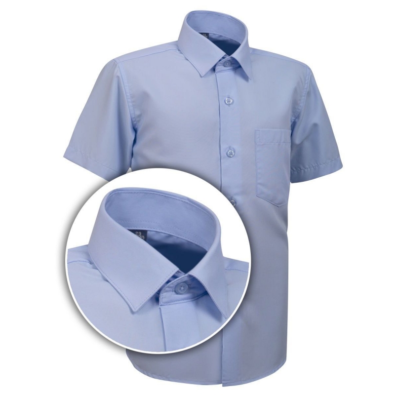 Рубашка с коротким рукавом для мальчика голубой 4706 Brostem Турция 