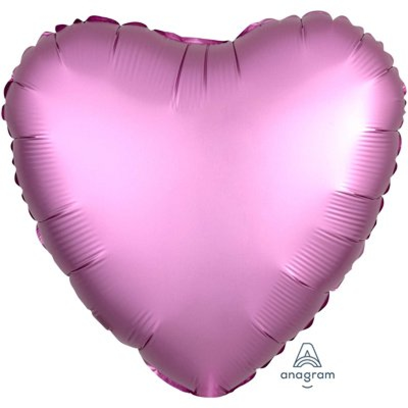 Шар фольгированный с гелием сердце сатин Фламинго розовый 1204-0635 Anagram США