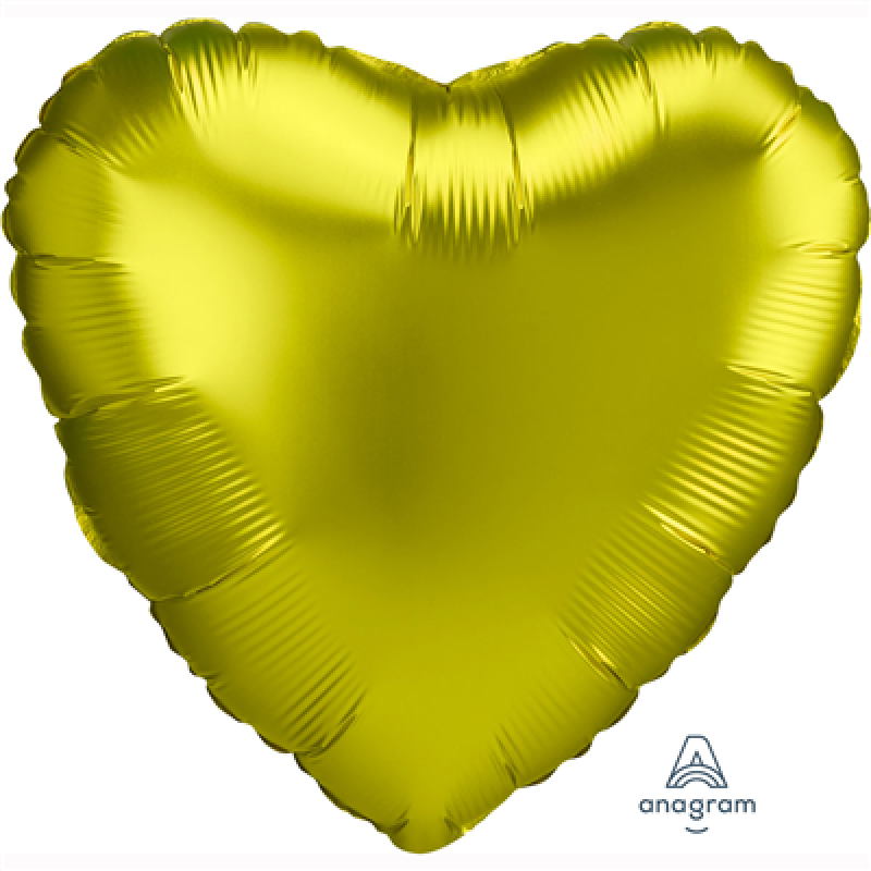 Шар фольгированный с гелием сердце сатин Лимон 1204-1153 Anagram США